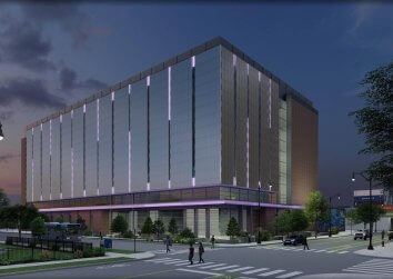 data center at night