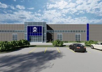 exterior view of data center