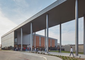 Thomas Jefferson HS_exterior entry