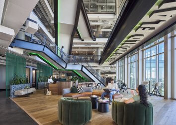 Corgan designed Wingstop staircase