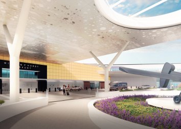 HOU West expansion entrance