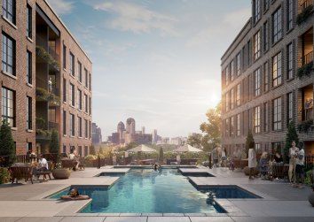Apartment pool rendering