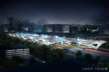 Uber Mega Skyport Night Shot