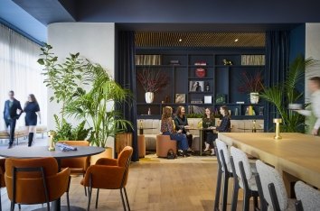 view of restaurant tables