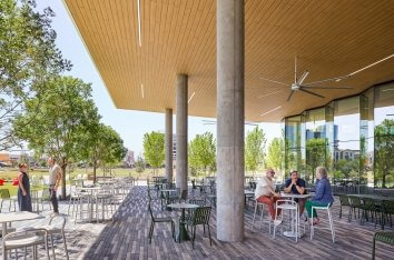 Wells Fargo outdoor area